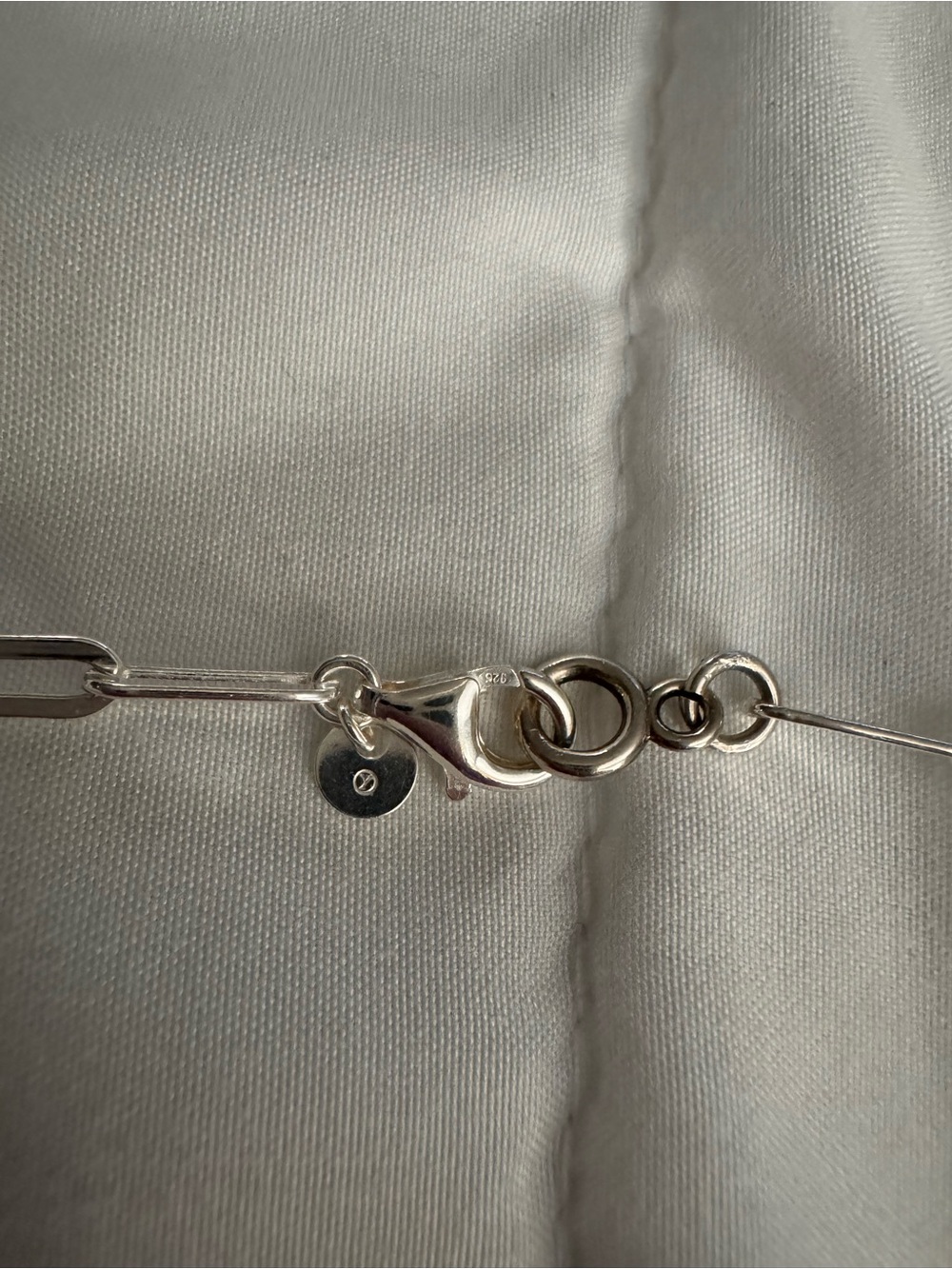 Solid sterling silver paper clip chain 3mm - Picture 5 of 8
